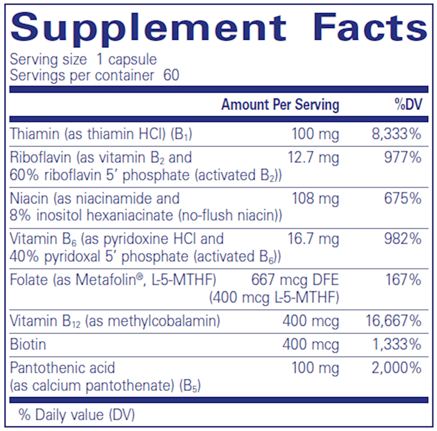 B-Complex Plus 60 vcaps