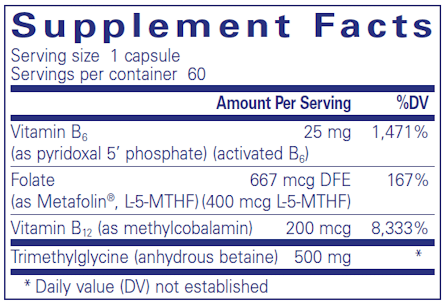 Homocysteine Factors 180 vegcaps