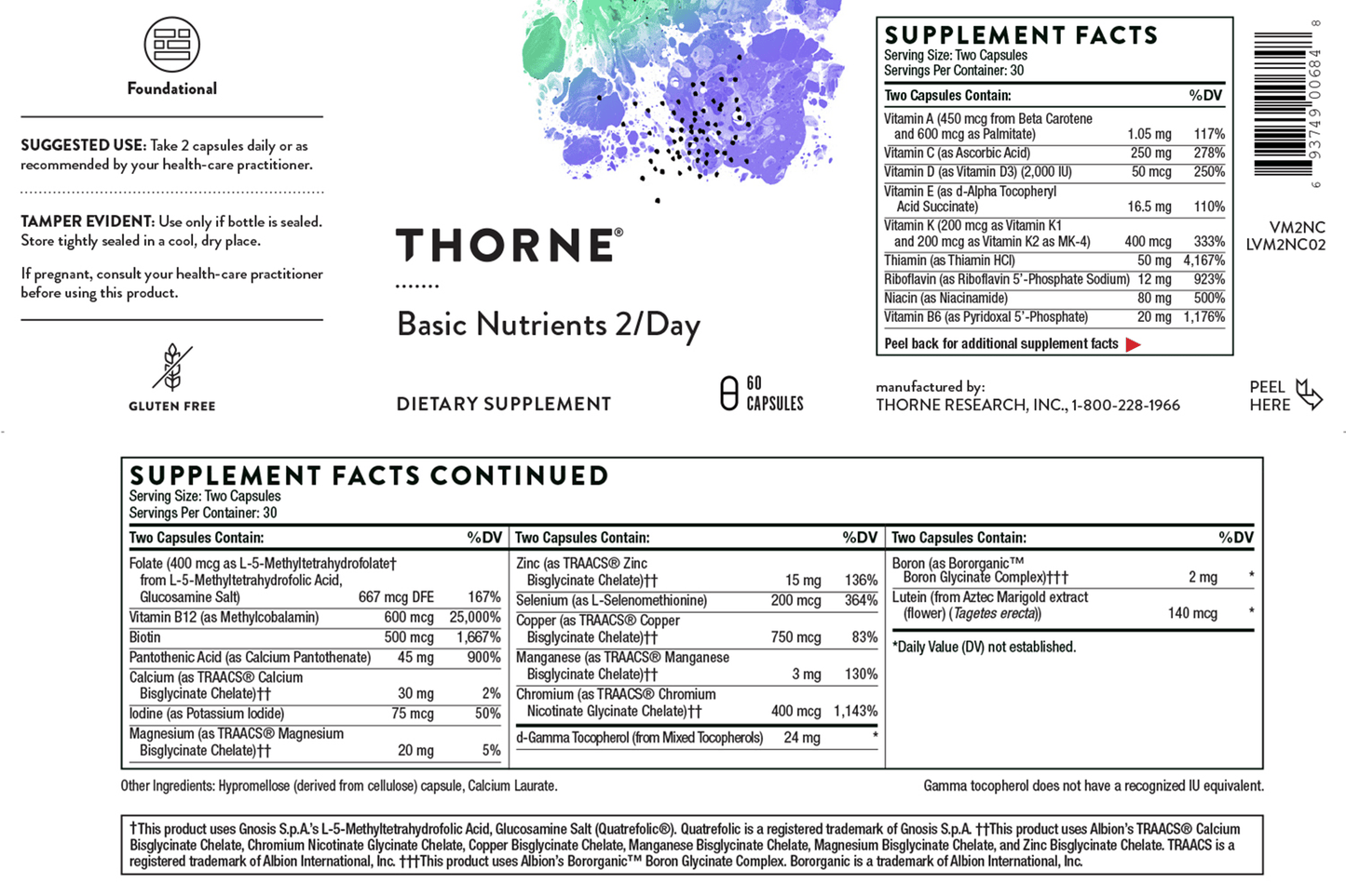 Thorne Basic Nutrients 2/DAY