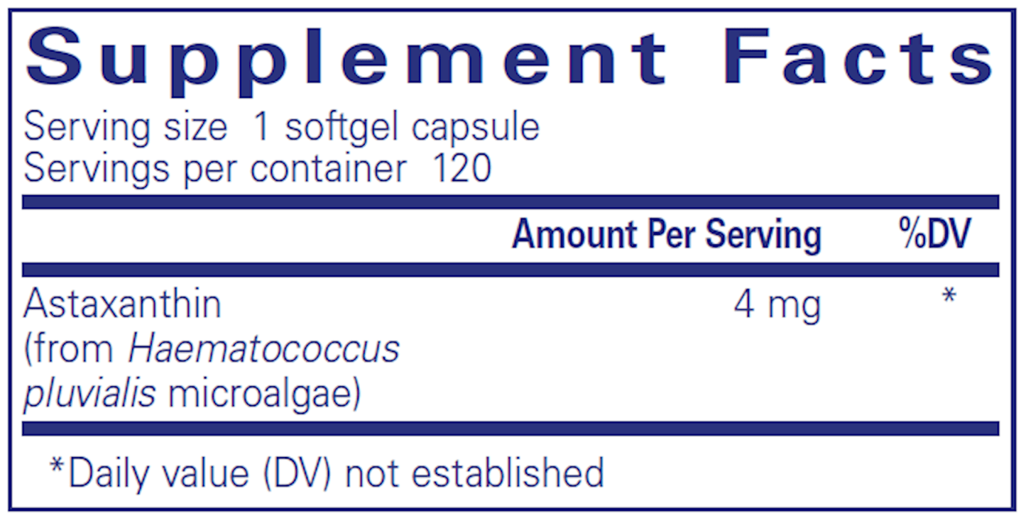 Astaxanthin 120 gels