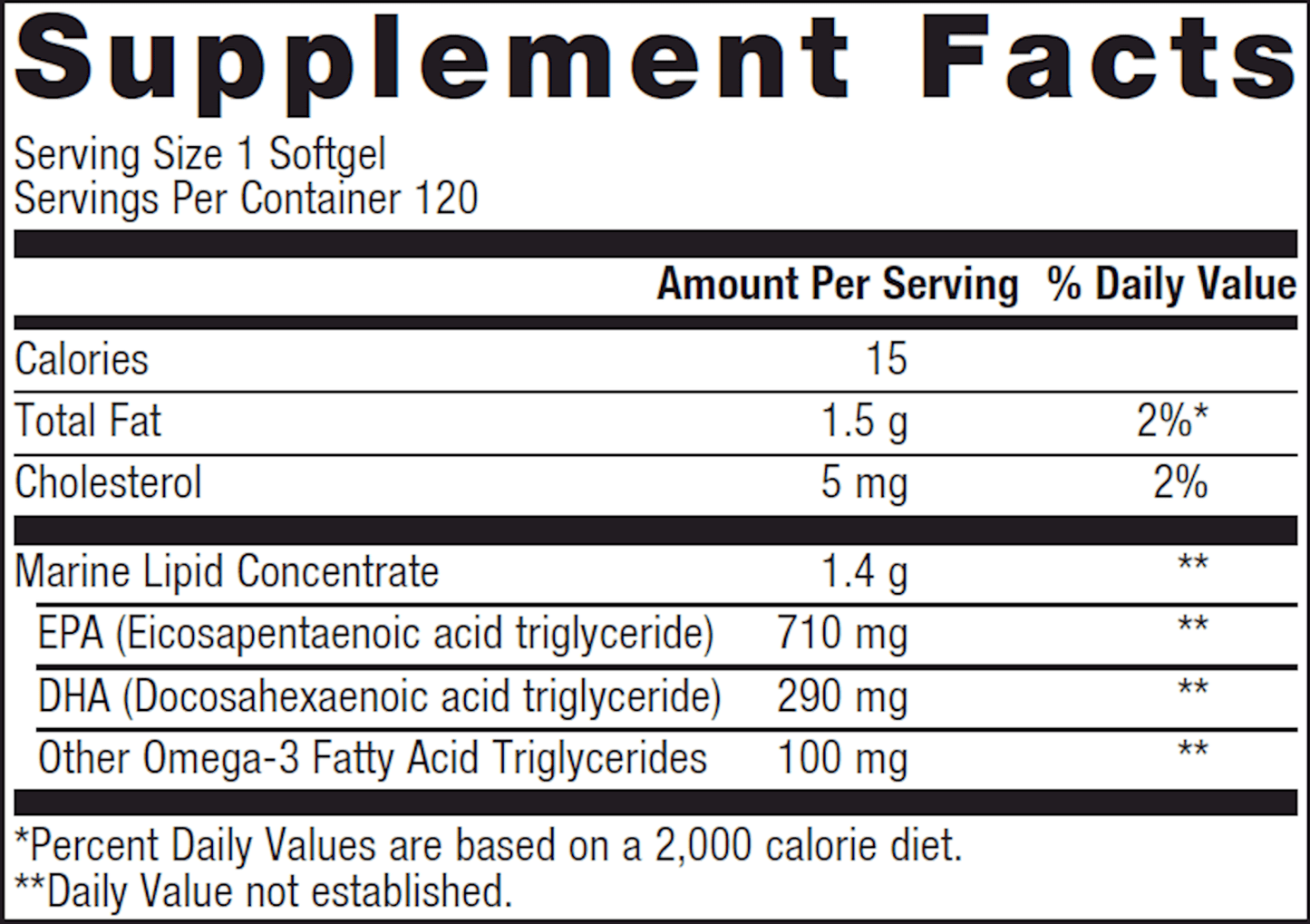 OmegaGenics EPA-DHA 1000 120 softgels