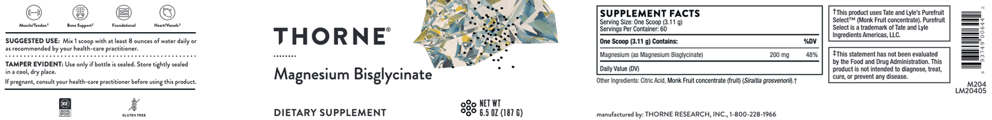 Magnesium Bisglycinate NSF 8.4 oz