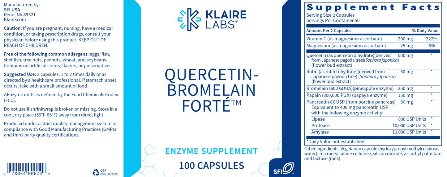 Quercetin-Bromelain Forté 100 caps