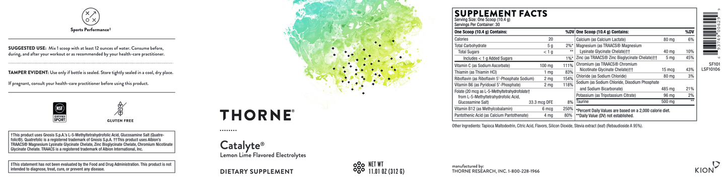 Catalyte Lemon Lime NSF 11.01 oz
