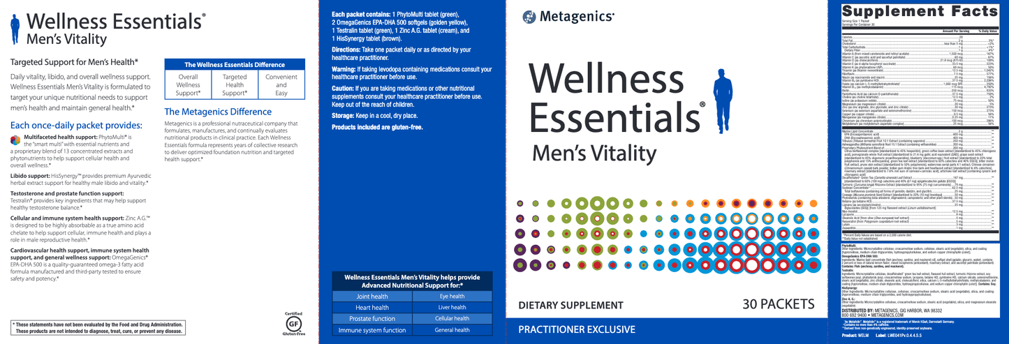 WELLNESS ESSENTIALS MEN VITALITY 30 PKTS